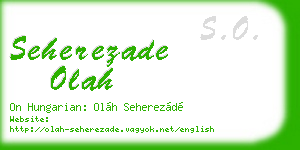 seherezade olah business card
